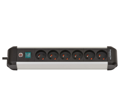 Listwa zasilająca BRENNENSTUHL Premium-Alu-Line - 6 gniazd, 3m 1391034600